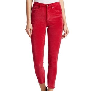NWT rag & bone velvet cropped jeans